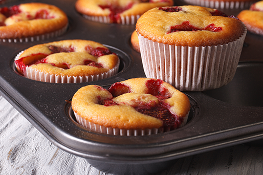 strawberry muffins