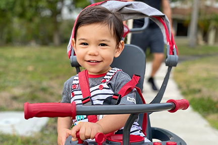 Giovanni in stroller